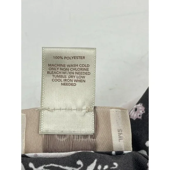 Ann Taylor Loft Women's Striped Floral Print Sleeveless Top Shirt Blouse Size M - Picture 7 of 12